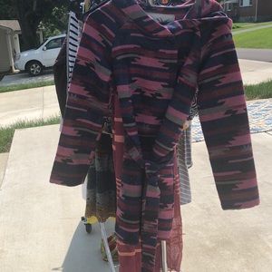 Anthropologie Colored Wrap Coat